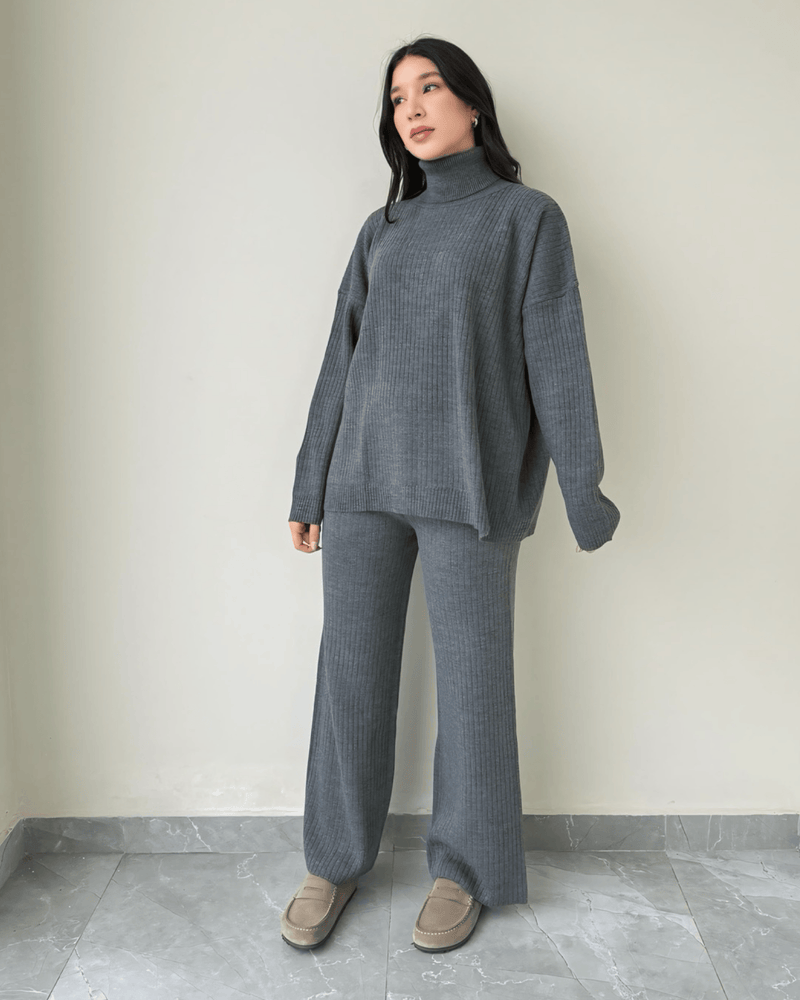 Sofia Turtle Neck Wool Set