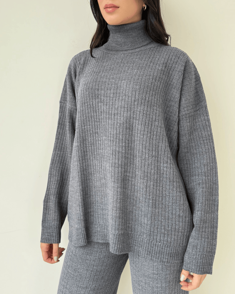 Sofia Turtle Neck Wool Set