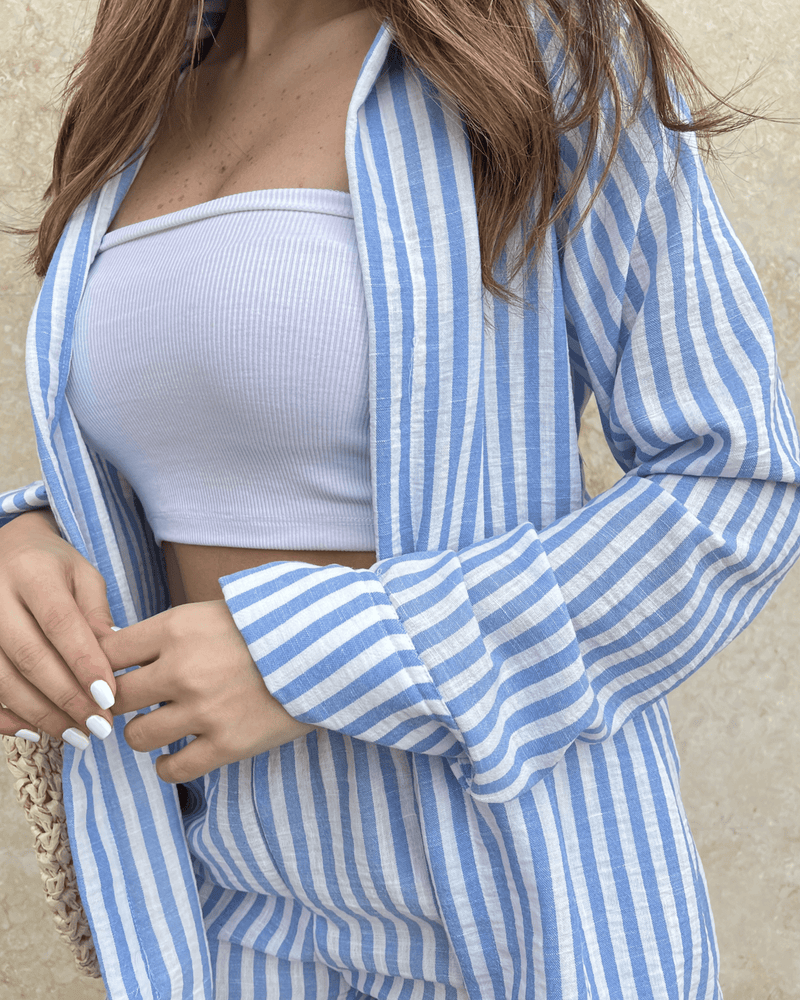 Striped Linen Set