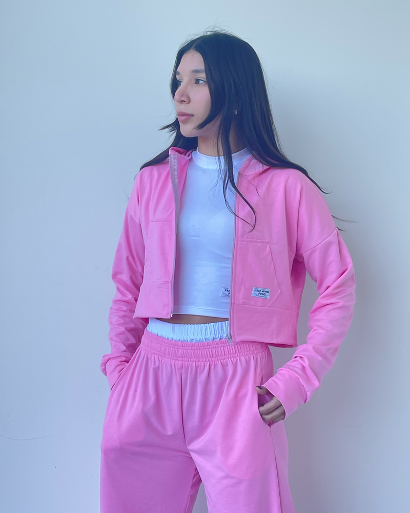 Zoey Crop Jacket Set