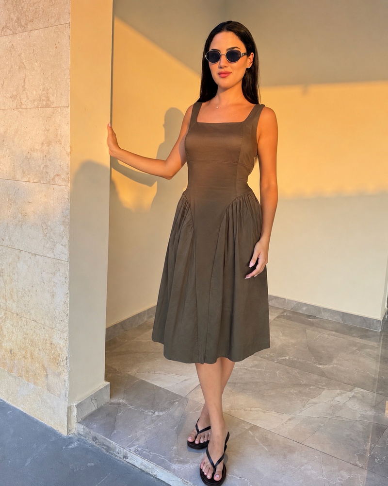 Elodie padded dress