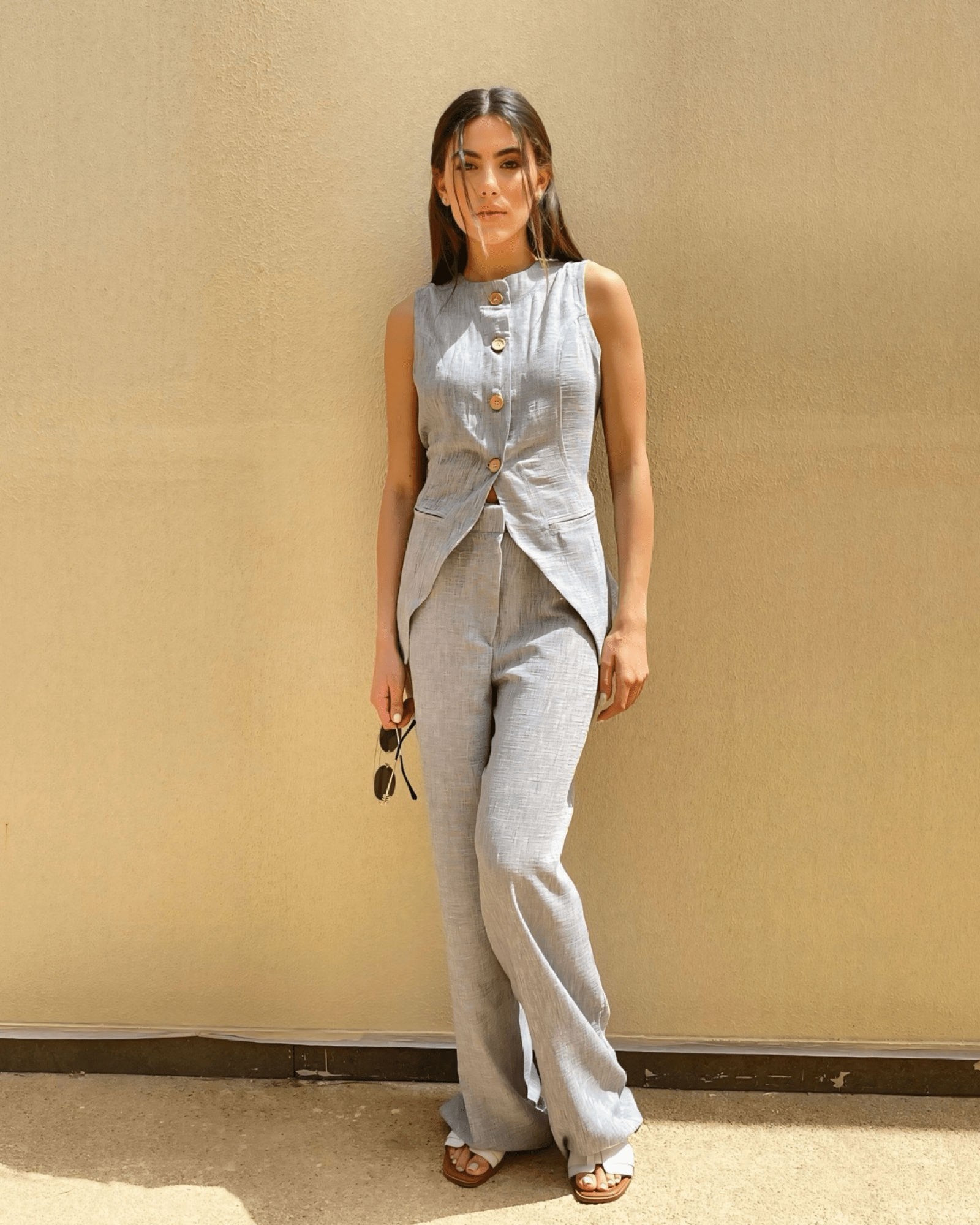 Capri Linen Set - IvoryTone Edition