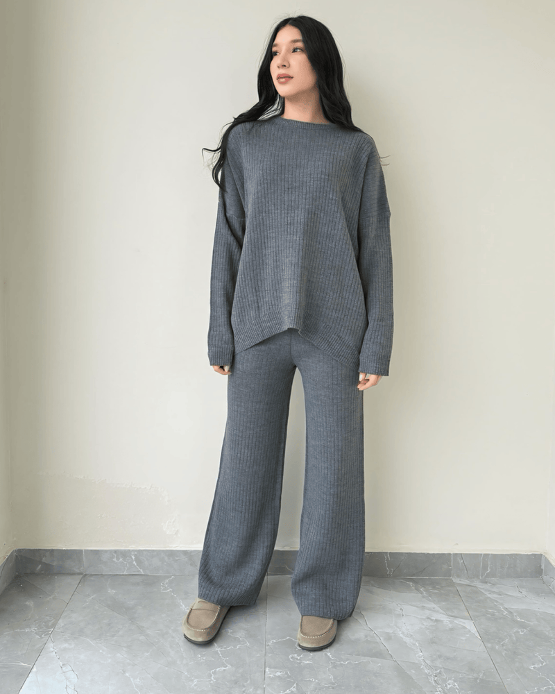 Lilia Round Neck Wool Set