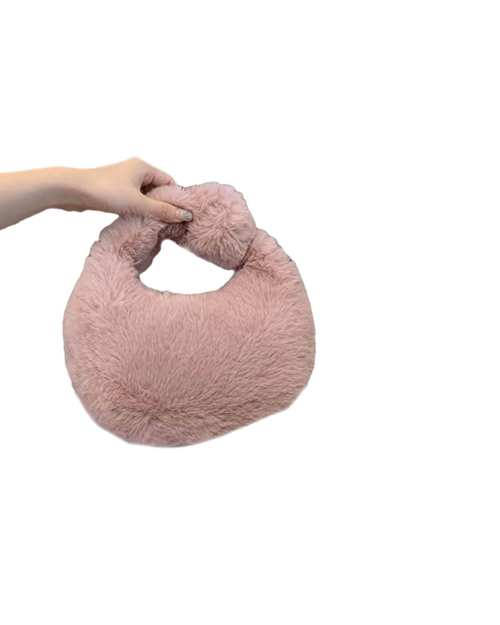 Wrist Faux Fur Bag