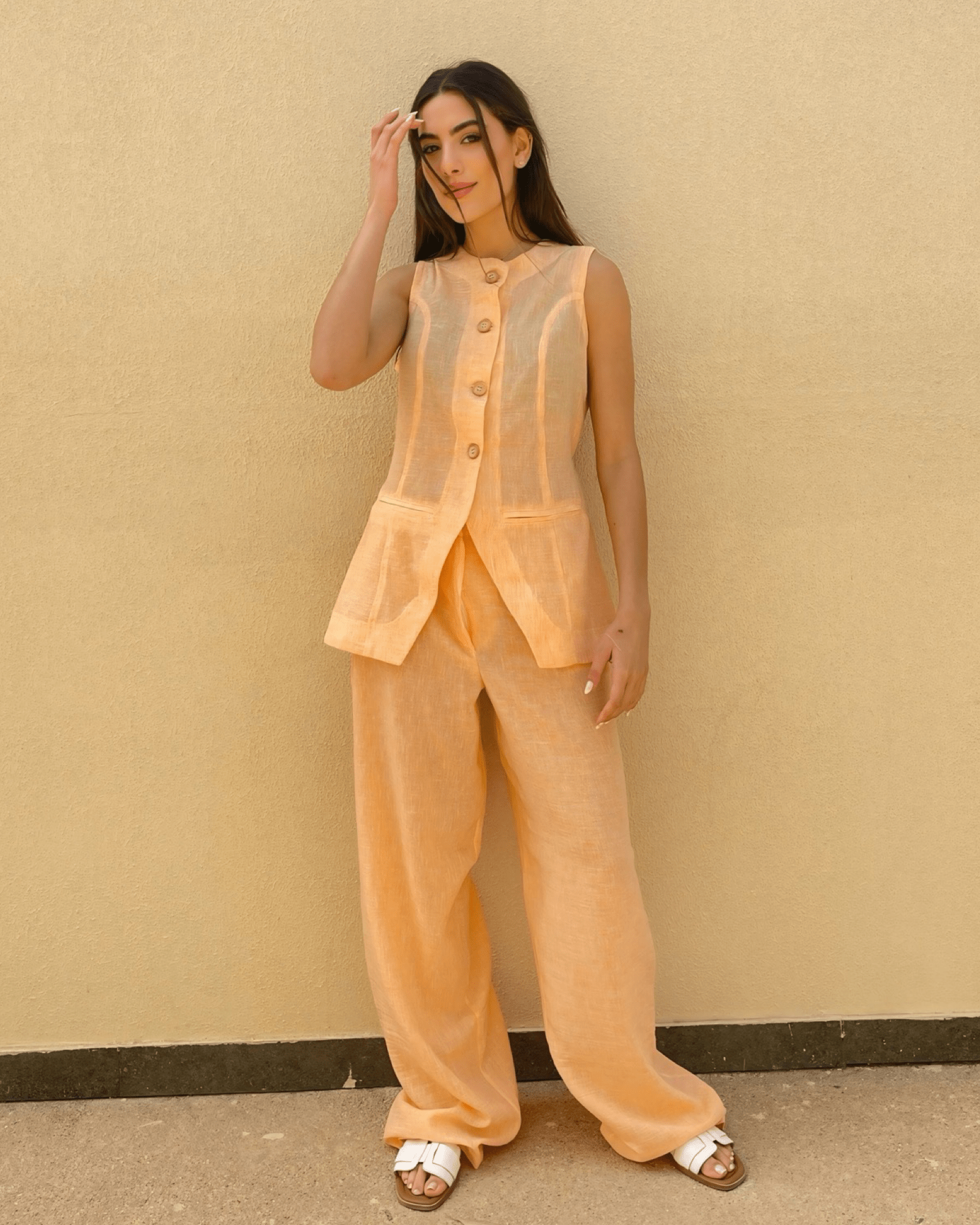 Capri Linen Set - IvoryTone Edition
