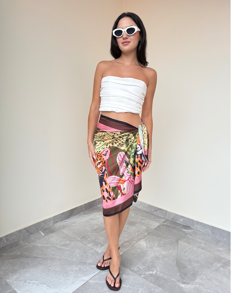 Tropicana Silk Skirt