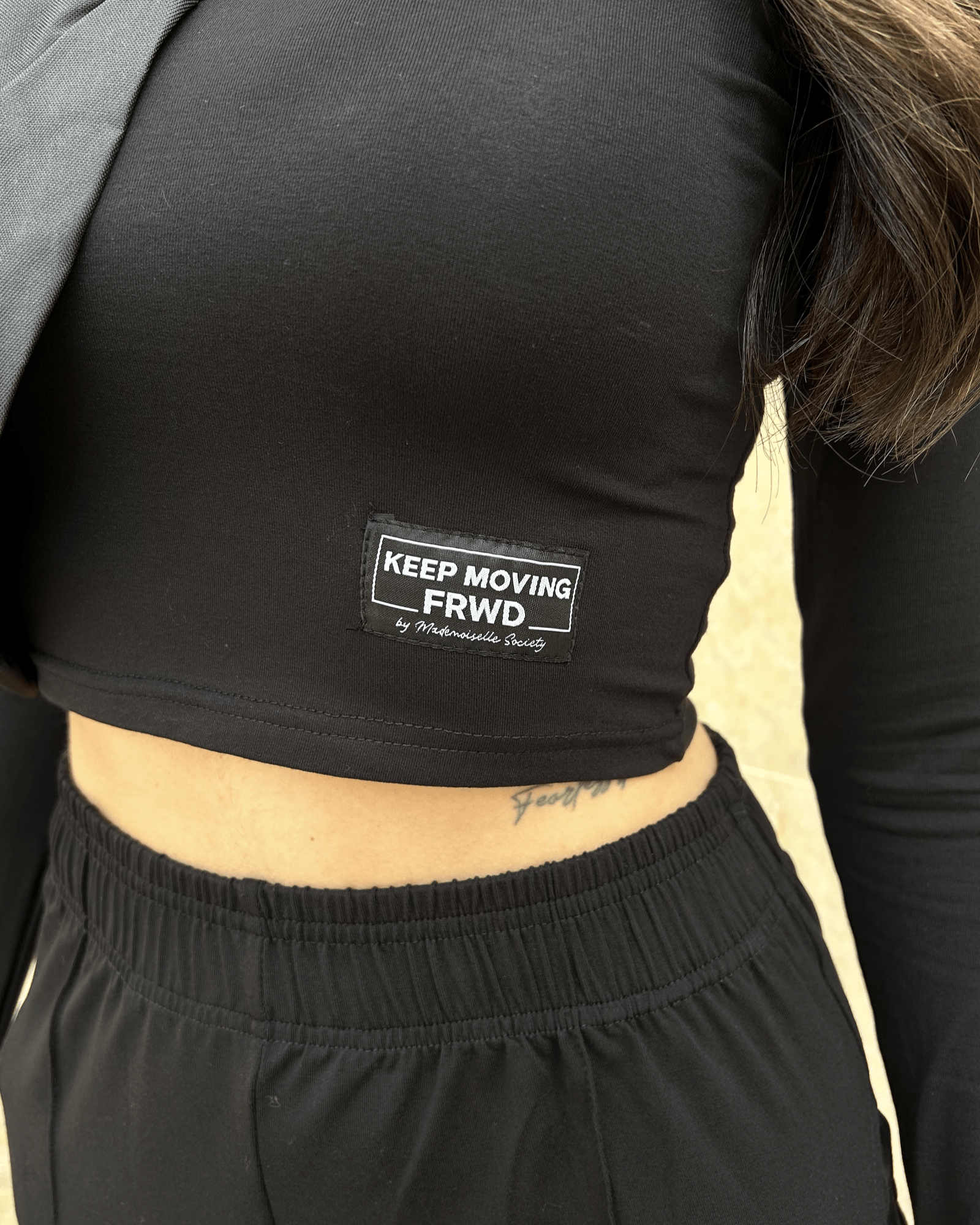 Jas Long Sleeved Cropped Top