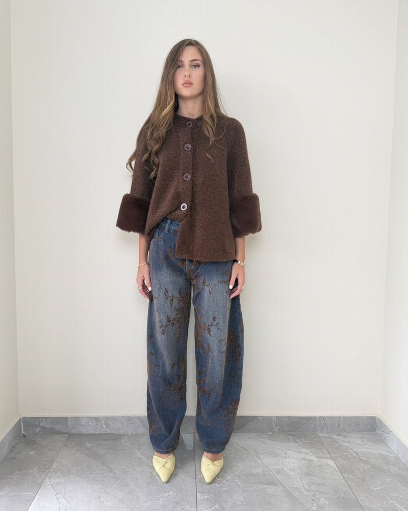 Floral Balloon Jeans