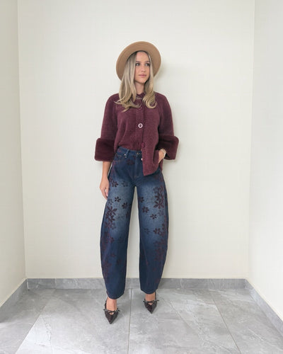 Floral Balloon Jeans
