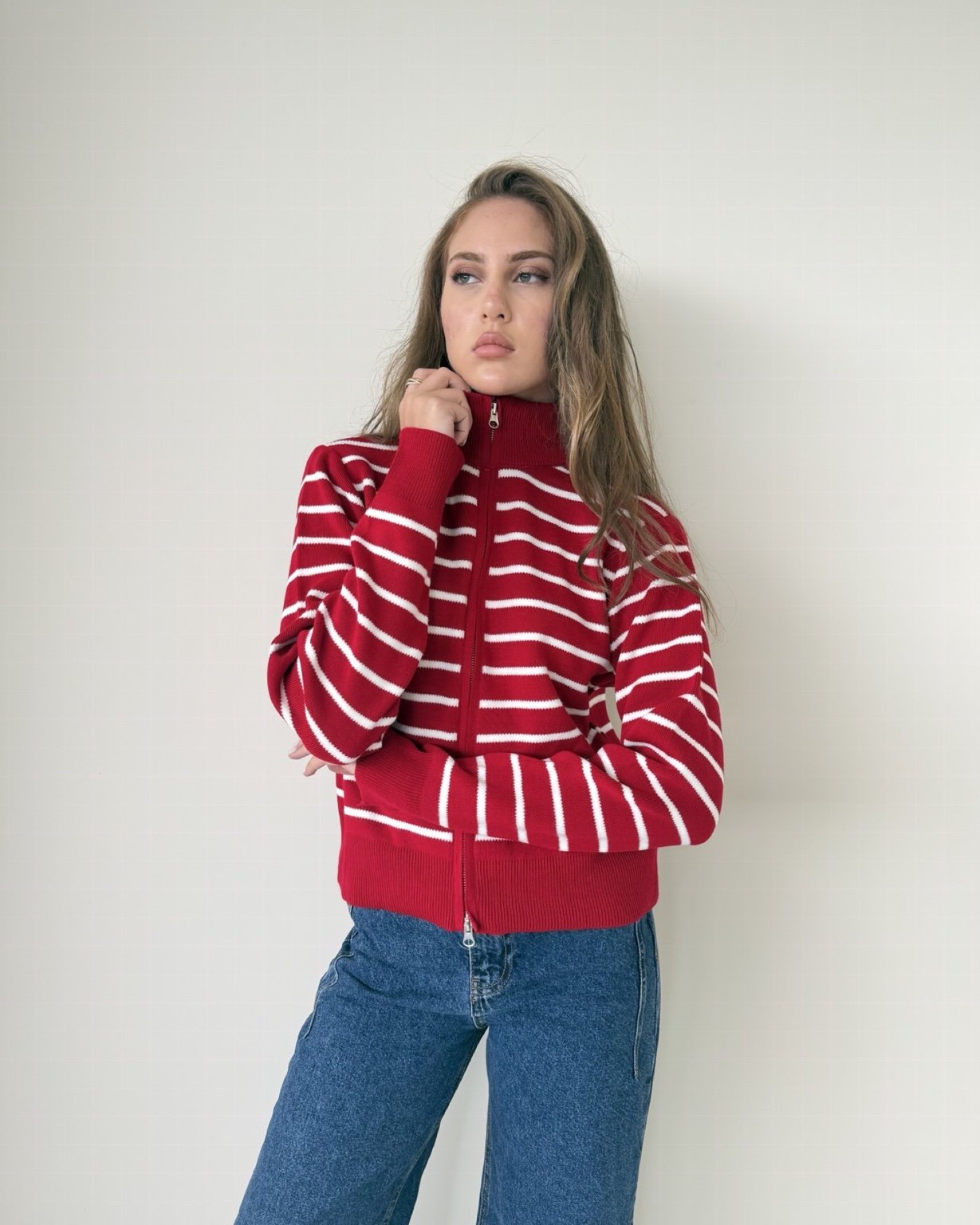 Striped Knit Sweater