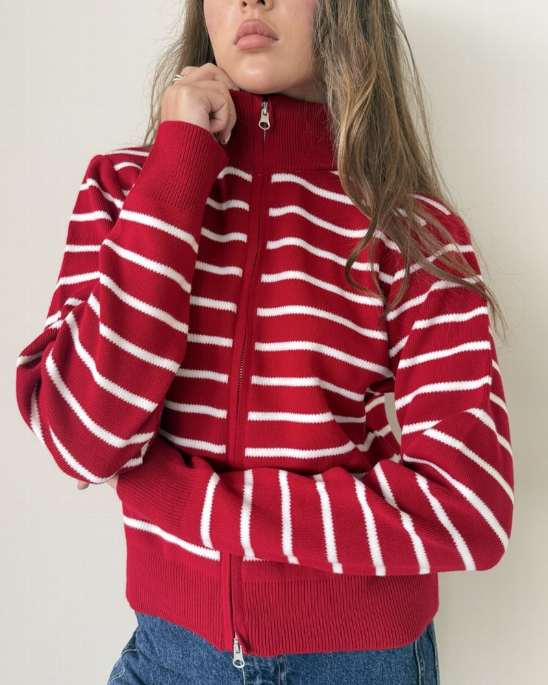 Striped Knit Sweater