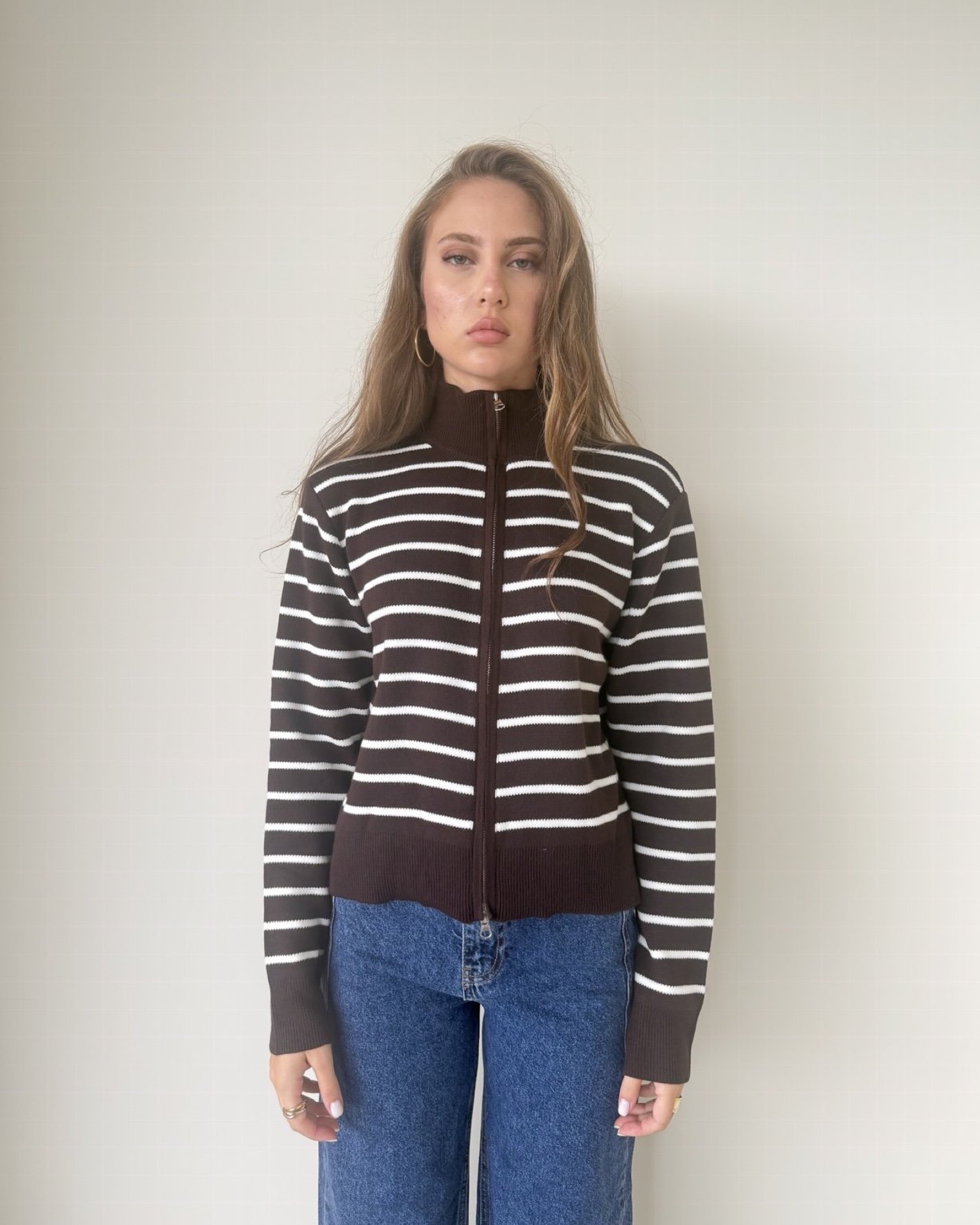 Striped Knit Sweater