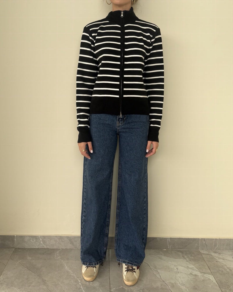 Striped Knit Sweater