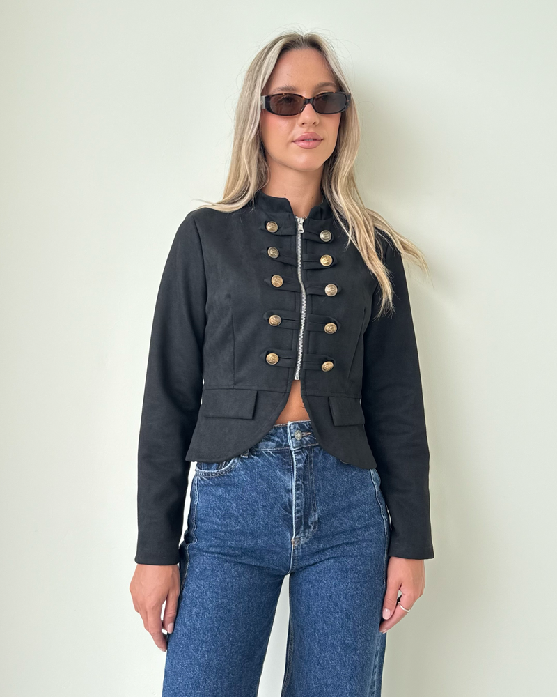 Chinese Style Suede Jacket