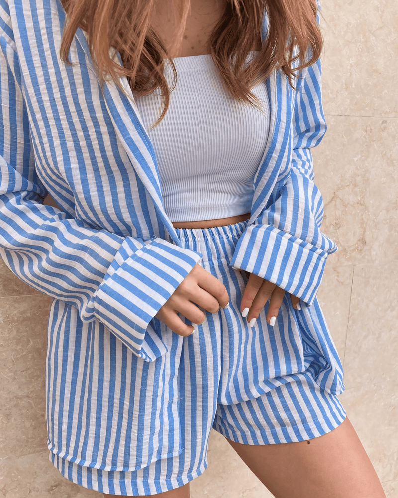 Shorts Striped Linen