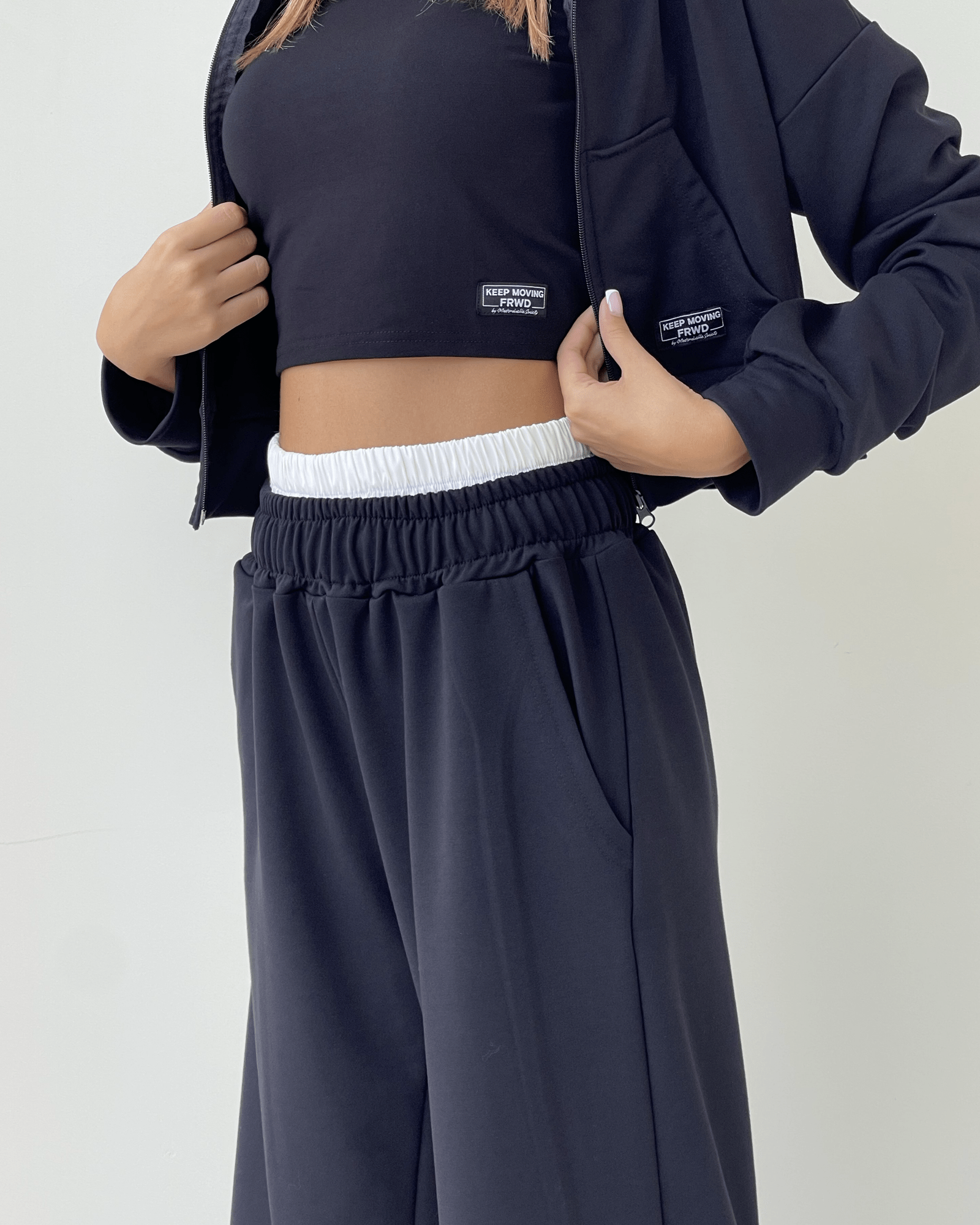 Zoey Crop Jacket Set