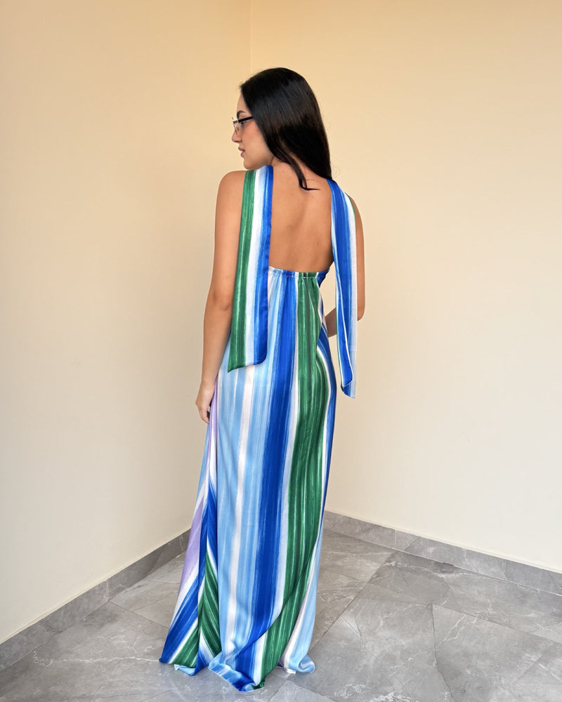 Cali Printed Silk Dress