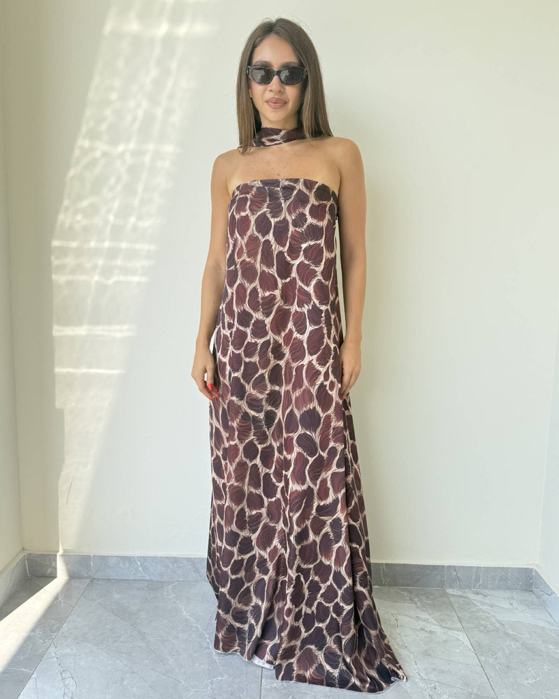 Cali Printed Silk Dress