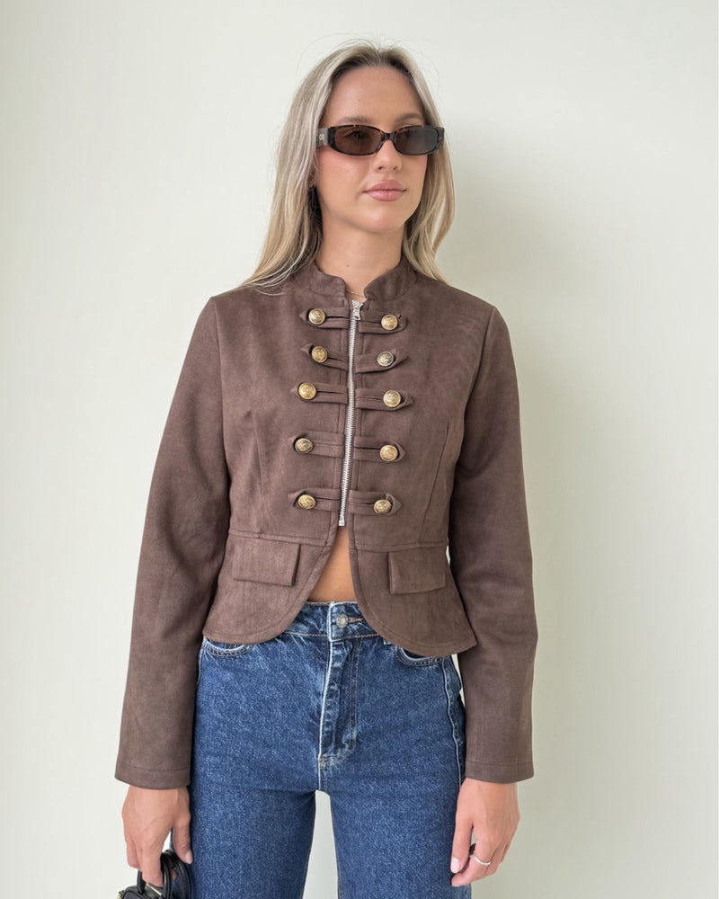 Chinese Style Suede Jacket