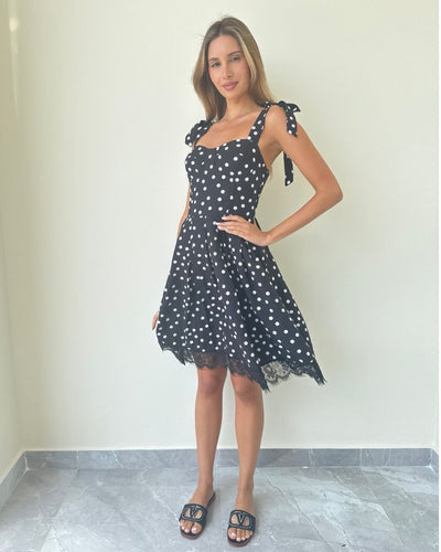 Lola Polka Lace Dress