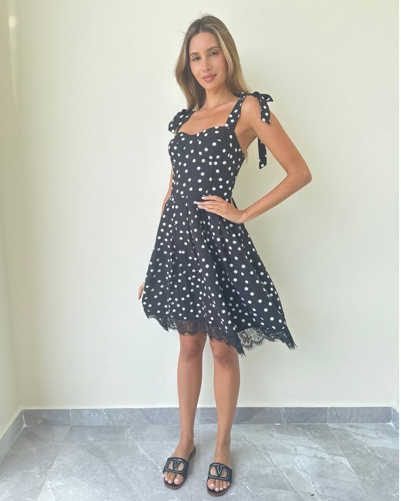 Lola Polka Lace Dress