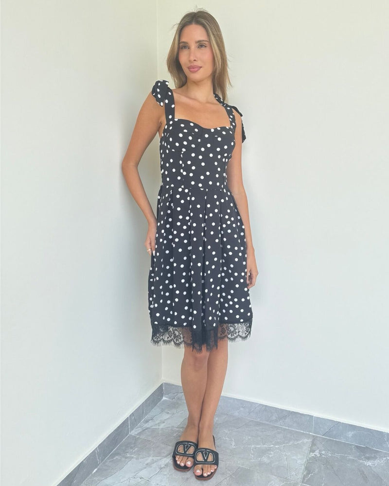 Lola Polka Lace Dress