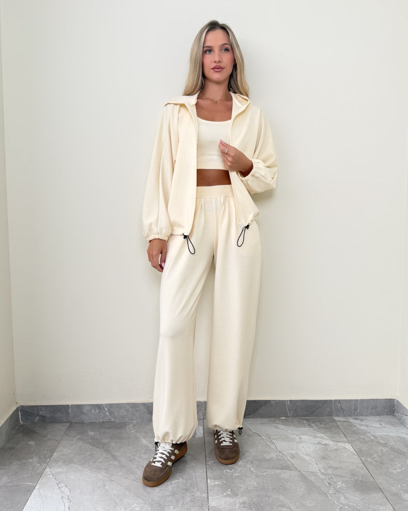 Kiara Comfy Long Jacket 3 Piece Set