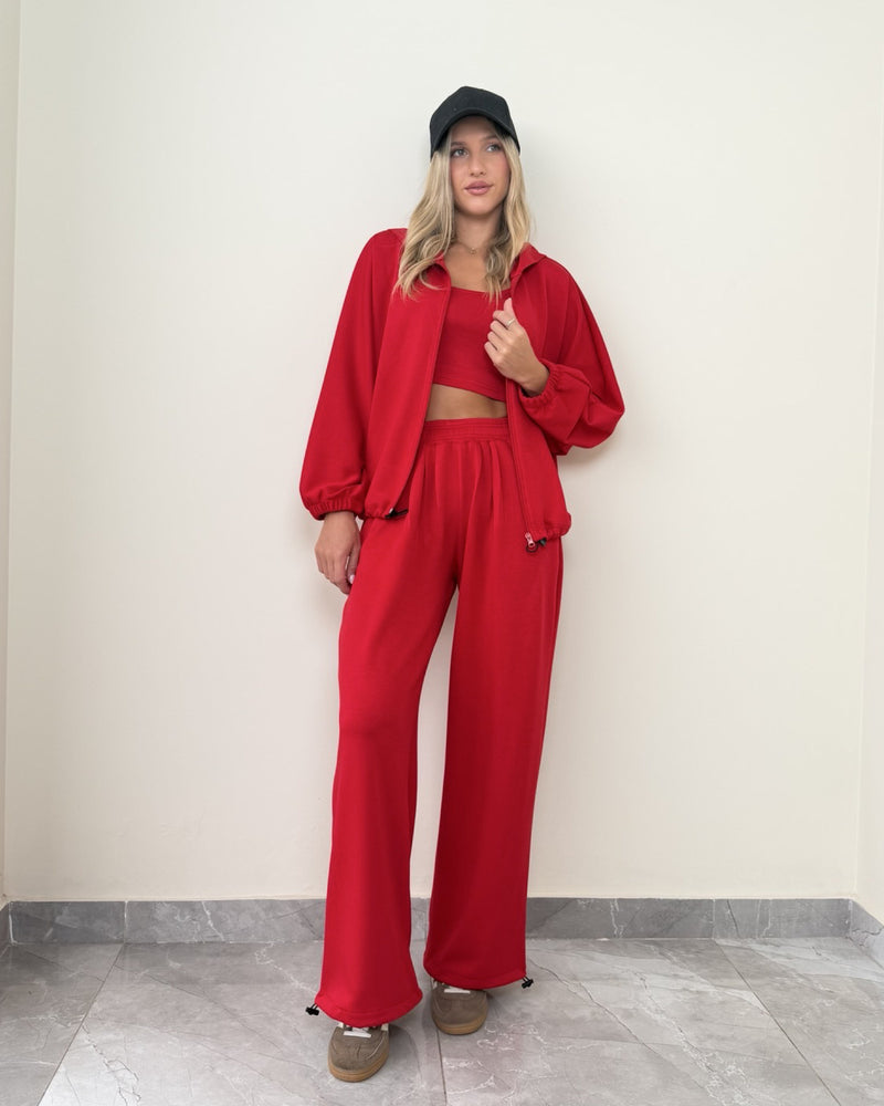 Kiara Comfy Long Jacket 3 Piece Set