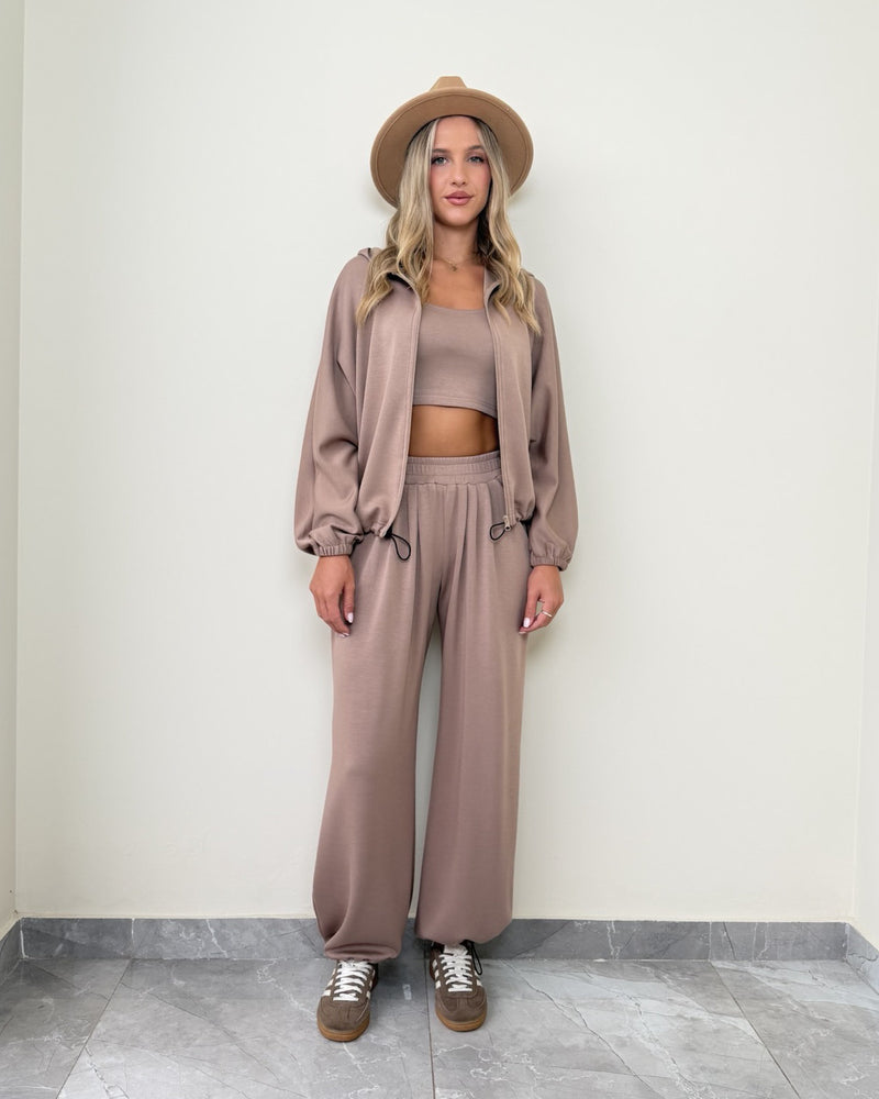Kiara Comfy Long Jacket 3 Piece Set