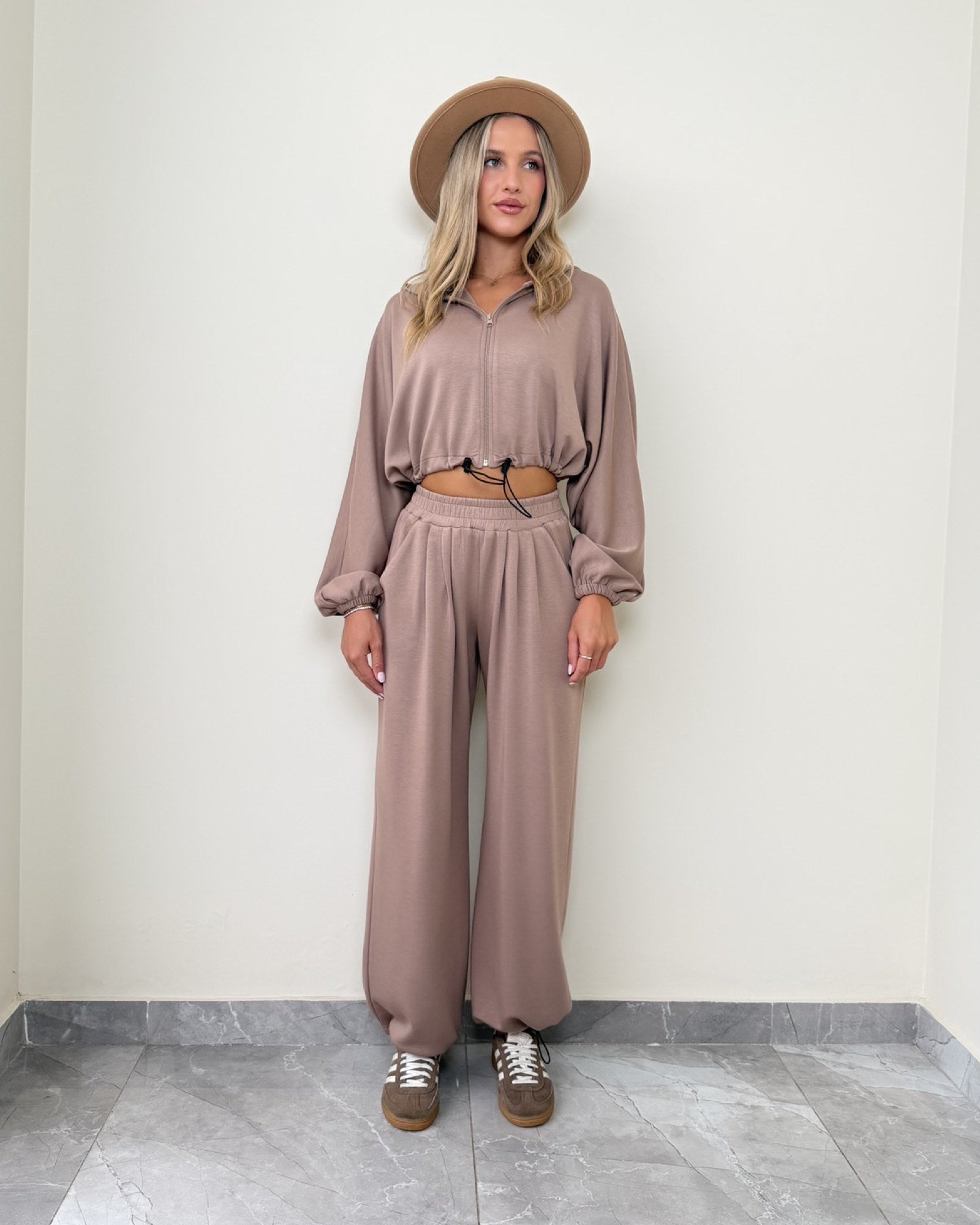 Kiara Comfy Cropped Jacket 3 Piece Set