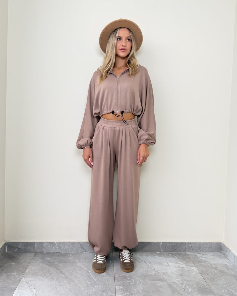 Kiara Comfy Cropped Jacket 3 Piece Set