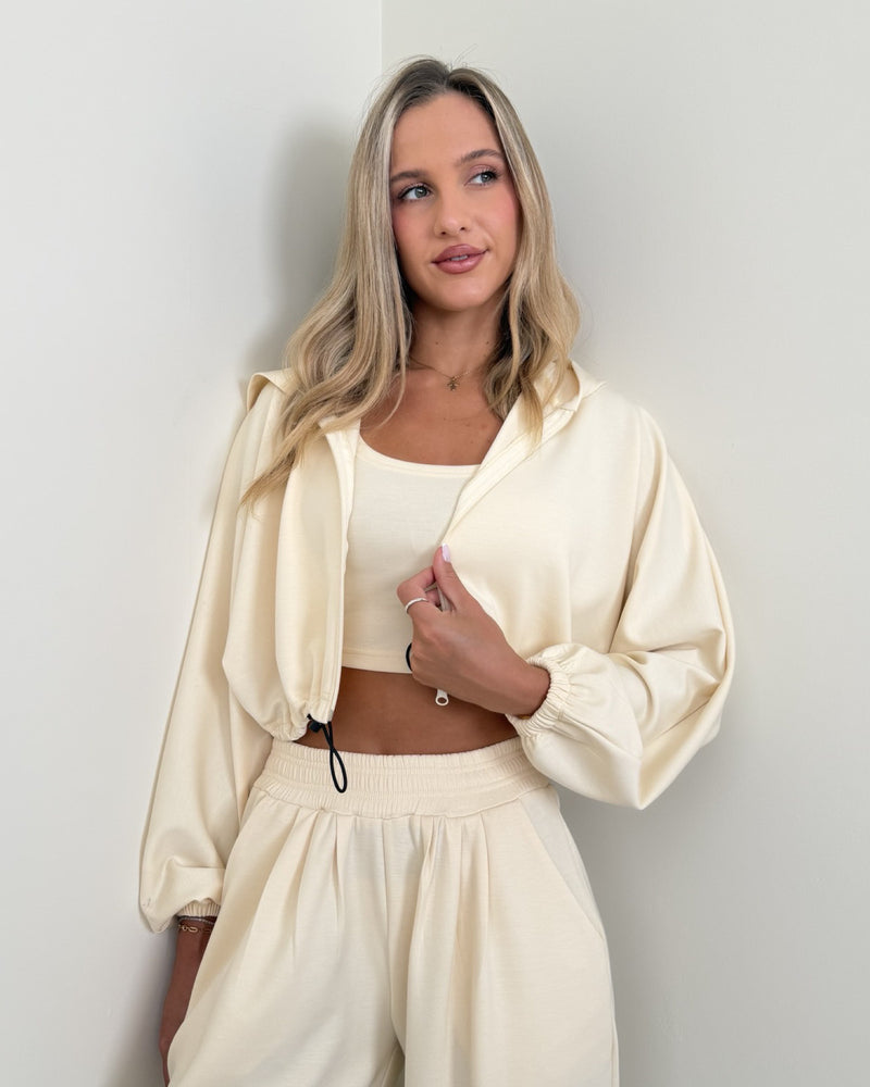 Kiara Comfy Cropped Jacket 3 Piece Set