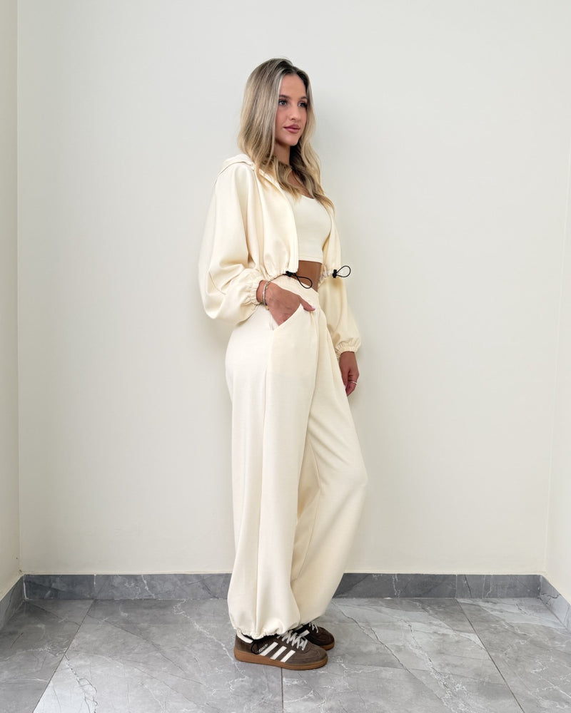 Kiara Comfy Cropped Jacket 3 Piece Set