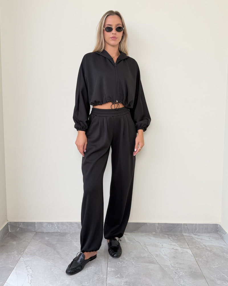 Kiara Comfy Cropped Jacket 3 Piece Set