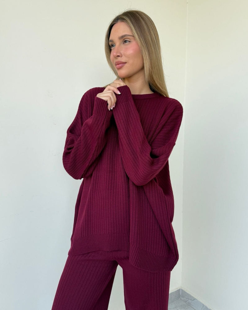 Lilia Round Neck Wool Set