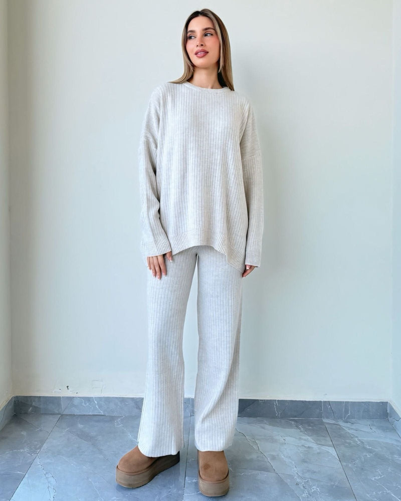 Lilia Round Neck Wool Set