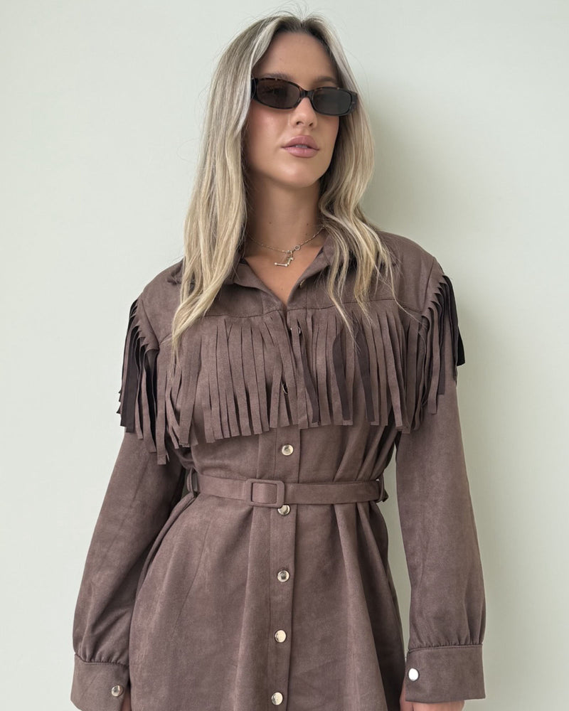 Cindy Soft Suede Dress