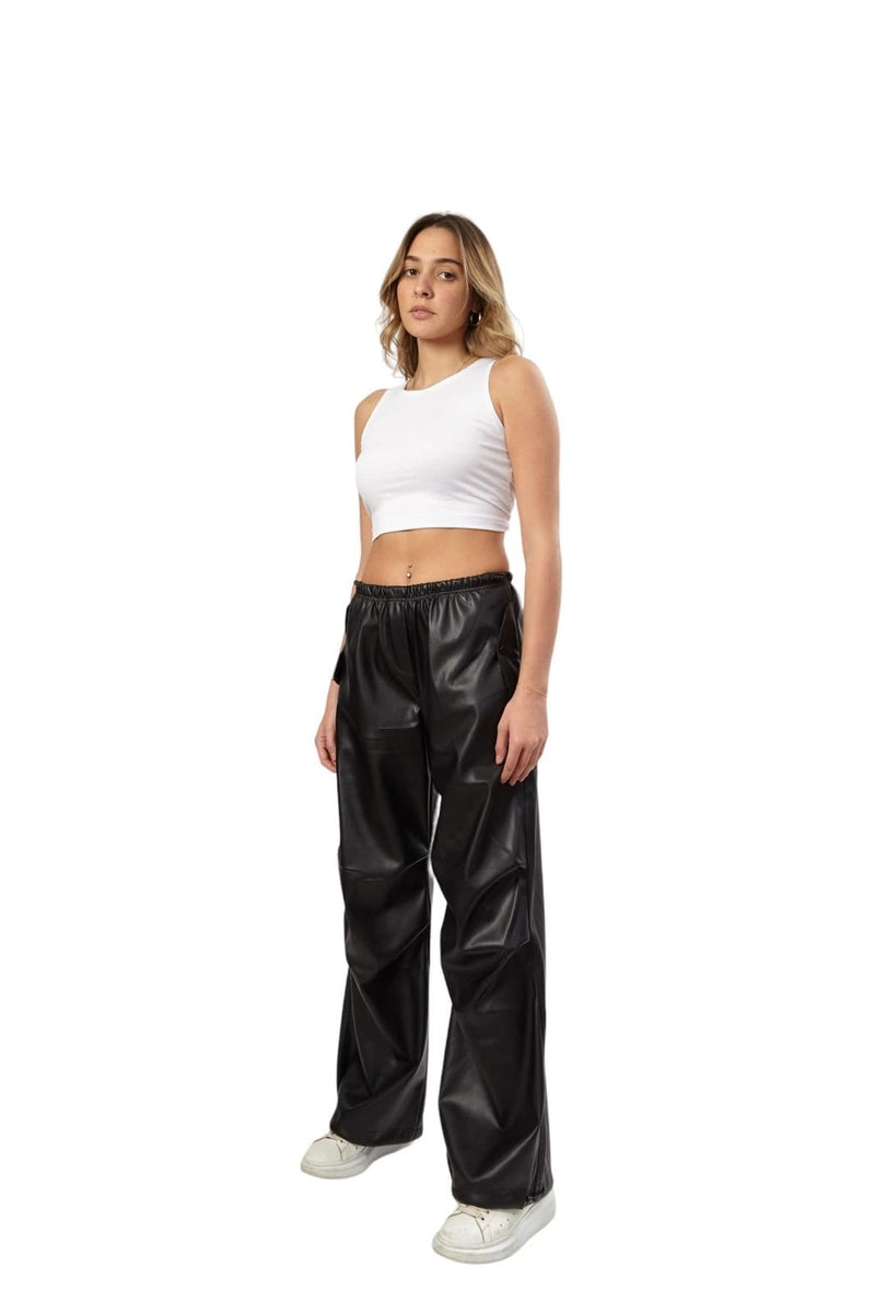 Haya Cargo leather Pants