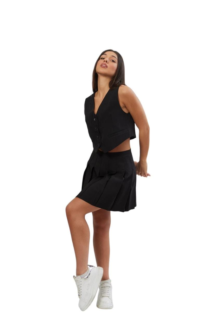 Plated Tennis Skirt