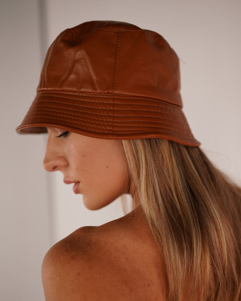 Leather Bucket Hat