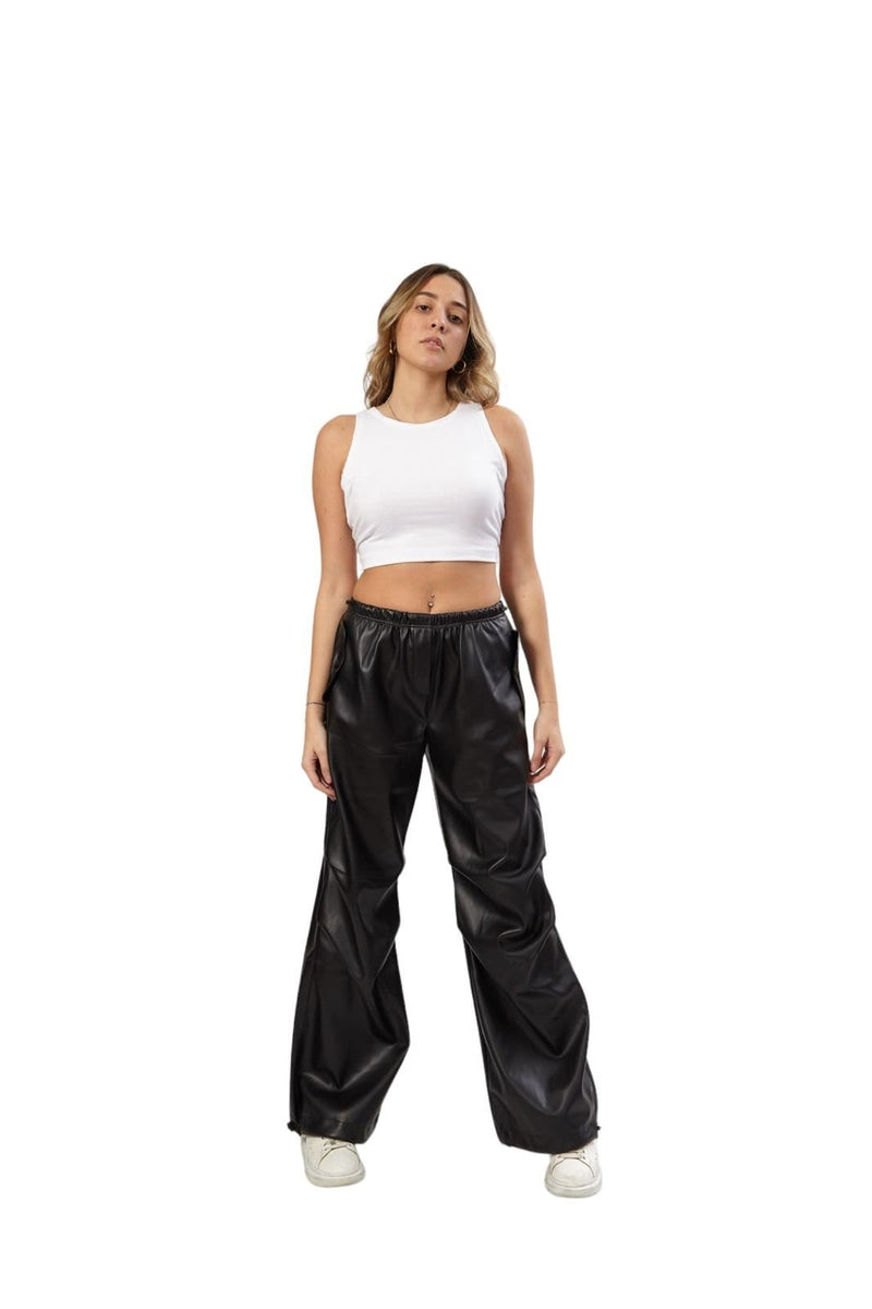 Haya Cargo leather Pants