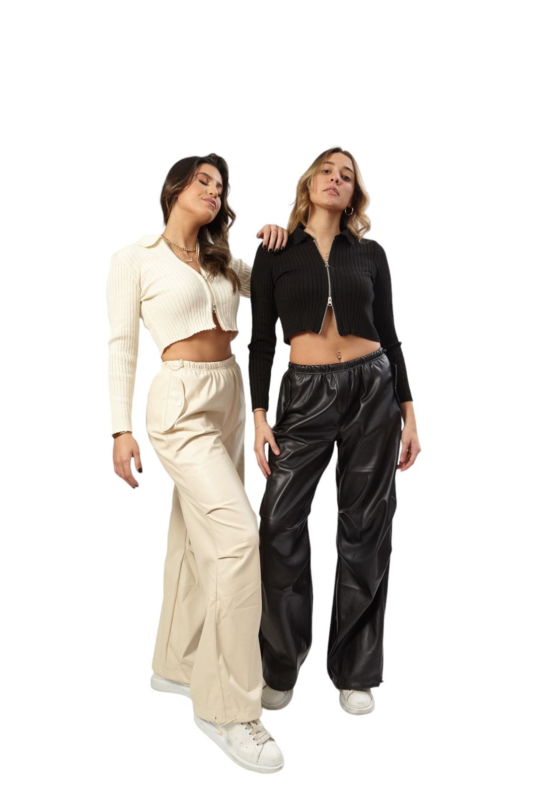 Haya Cargo leather Pants