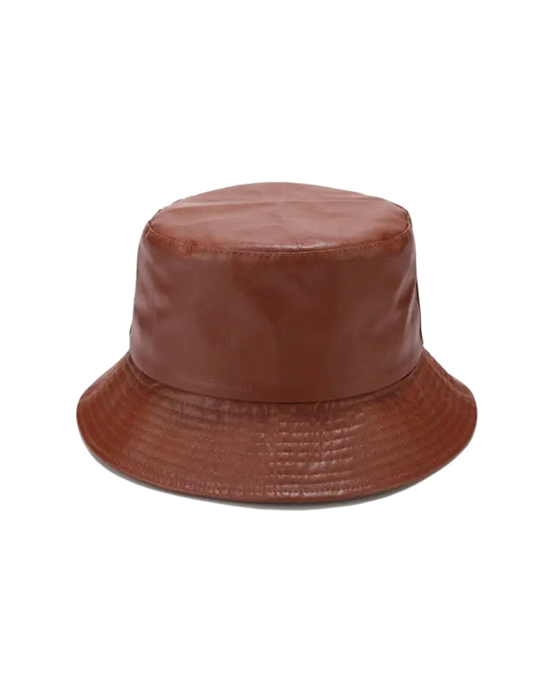 Leather Bucket Hat